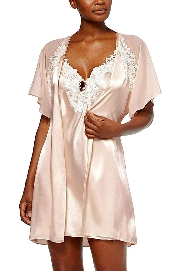 Womens Satin Secret Love Wrap Robe