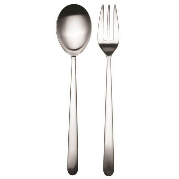 Linea Ice Serving Set Fork & Spoon