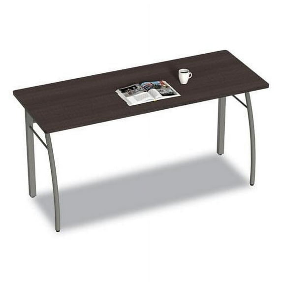 Linea Italia LITTR742MOC Trento Line 59.13 in. x 23.63 in. x 29.5 in. Rectangular Desk - Mocha