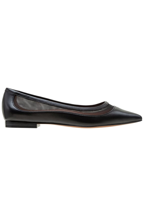 Novah Leather Flat, 9.5, Black