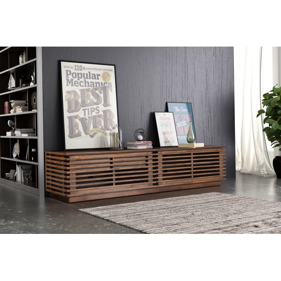 Linea Wide Entertainment Stand Walnut