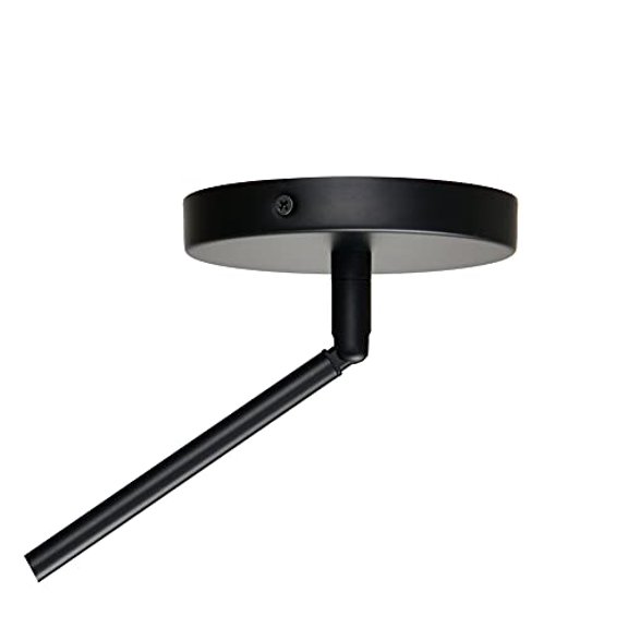 Linea di Liara Macchione Matte Black Pendant Light Fixtures Modern Pendant Lighting for Kitchen Island, Dining Room and Over Sink Lighting Hanging Fixture Industrial Mini Pendant L