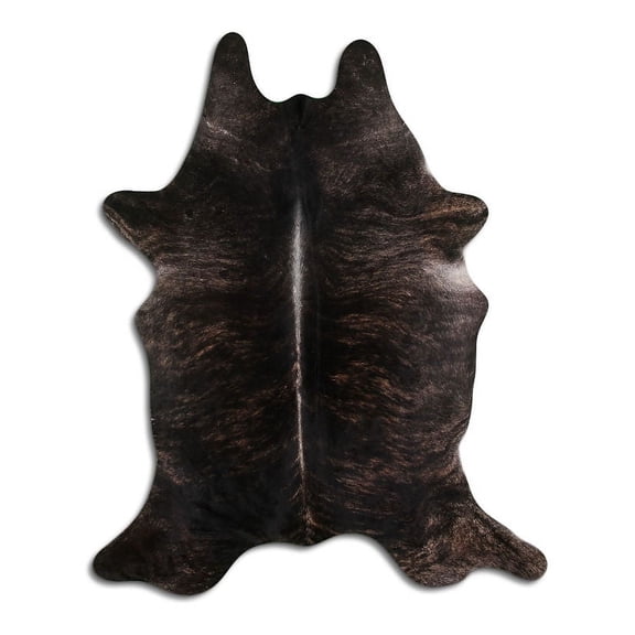 Lineage NATURAL cowhide rugs for sale DARK BRINDLE rug