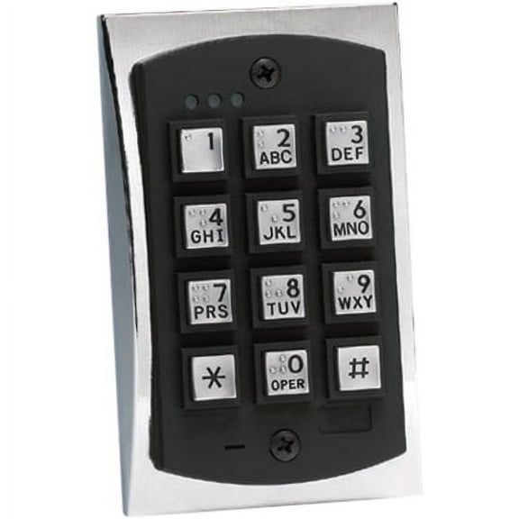 Linear 2000eM Style Flush-mount Durable Metal Access Control Keypad Access Device