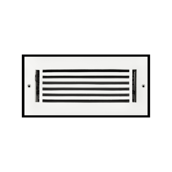 Linear 3"x10-" Solid Cast Aluminum Air Supply louvered Vent | Powder Coated