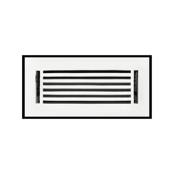 Linear 3"x10-" Solid Cast Aluminum Air Supply louvered Vent | Powder Coated