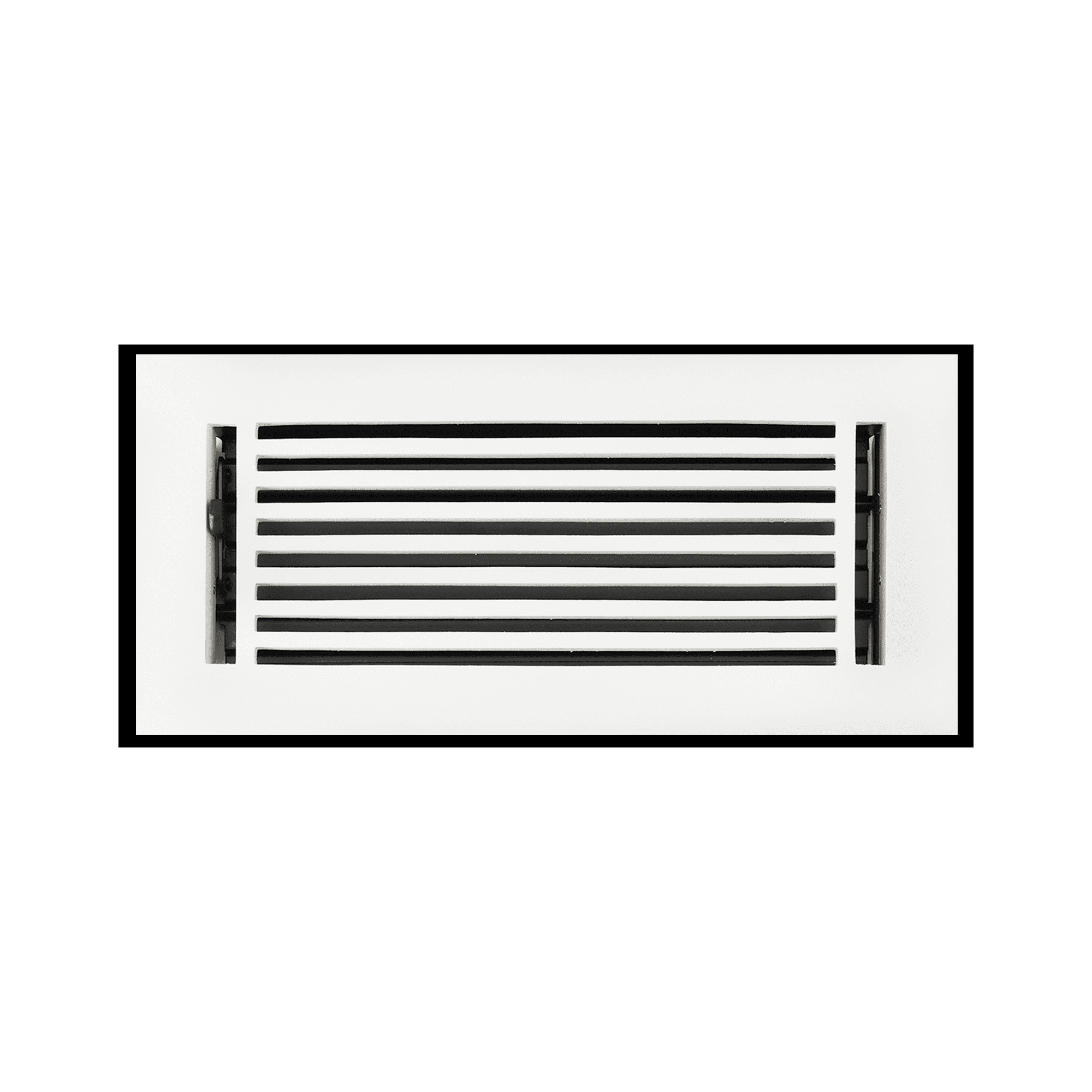 Linear 4"x10" Solid Cast Aluminum Air Supply louvered Vent | Powder Coated