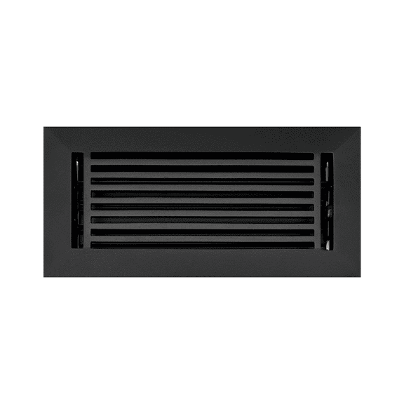 Linear 4"x12" Solid Cast Aluminum Air Supply louvered Vent | Powder Coated