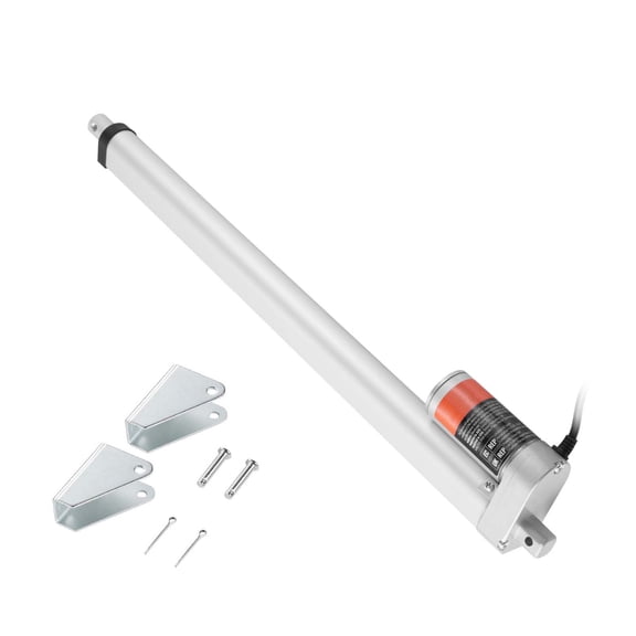 Linear Actuator 12V, 0.19"/s 18 Inch High Load 330lbs/1500N Linear Actuator,Mounting Bracket and IP54 Protection Linear Motion Actuator with