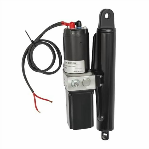 Linear Actuator, 12V 8" Heavy Duty Hydraulic Linear Actuator Electric Hydraulic Motor Compatible with Dump Trailers, Lift Tables, Wheelchair Lift, Tractors, Cleaning Vehicle, 2T/4400 lbs