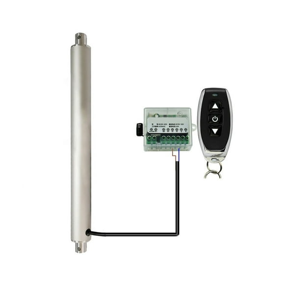 Linear Actuator 12V Remote Controller Kit CW CCW High Torque Max 1500N 15mm/s 50mm-1000mm Stainless Steel Rod ,Against Corrosion