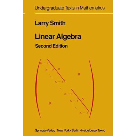 Pre-Owned Linear Algebra (Hardcover) 0387960155 9780387960159