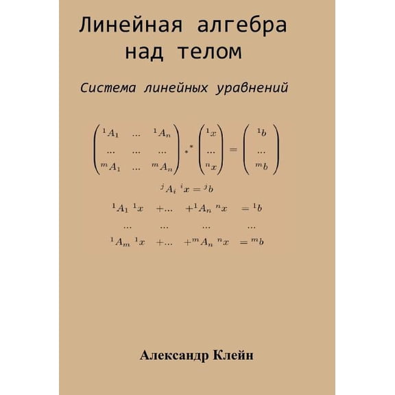 Linear Algebra Over Division Ring (Russian Edition): System of Linear Equations