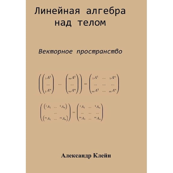 Linear Algebra over Division Ring (Russian edition) : Vector Space (Paperback)