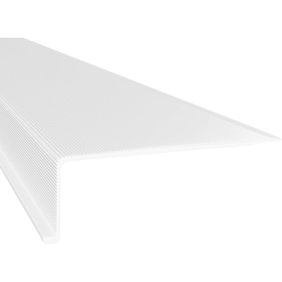 Linear Under Cabinet Light Cover Replacement | White Ribbed Acrylic Undercabinet Lens Diffuser | 21" L x 2-3/4"W x 15/16" H | Under Counter Lights for Kitchen, Bathroom & Vanity | Shape D