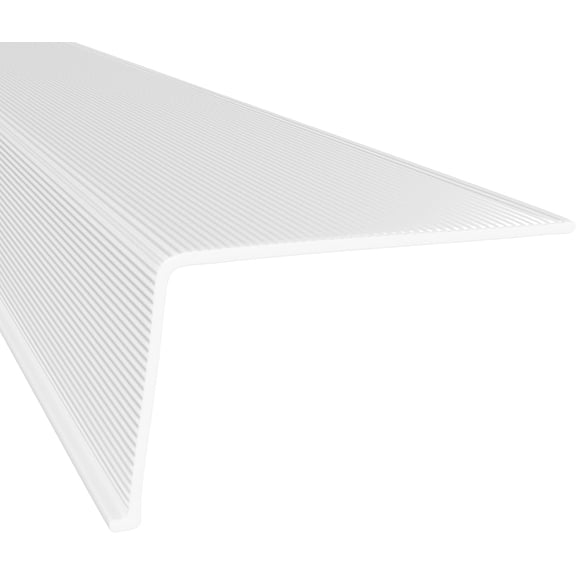 Linear Under Cabinet Light Cover Replacement | White Ribbed Acrylic Undercabinet Lens Diffuser | 33" L x 2-15/16"W x 1-7/8"H | Under Counter Lights for Kitchen, Bathroom & Vanity | Shape G