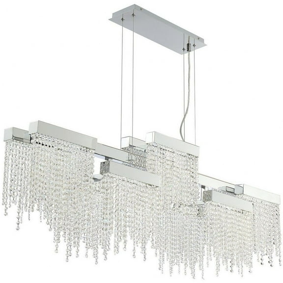 30005-013 Eurofase Lighting Rossi Linear Chandelier 10 Light