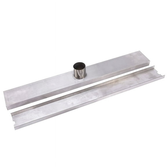 Linear Channel Floor Drain Gate Stainless Steel Deodorization Type Shower Bathroom Drain Cover Large Displacement Floor Drain 50Cm
