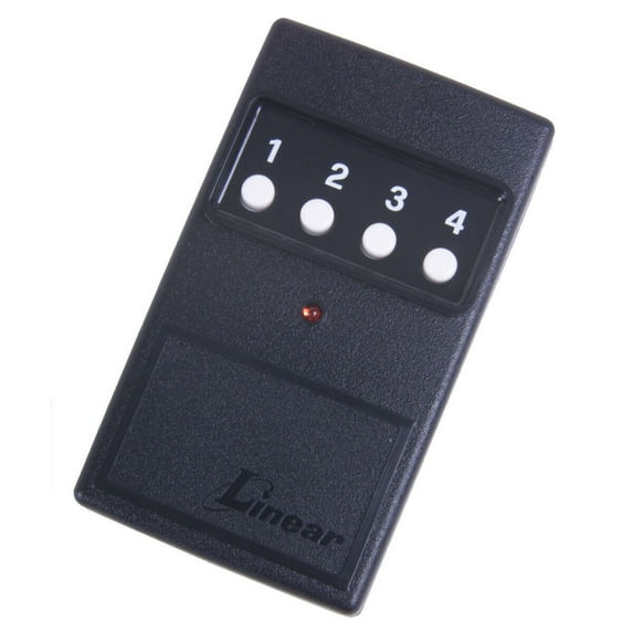 Linear DT-4A DNT00027A 3+1 Button Remote Transmitter 310MHz 8 Dip Switch Delta 3