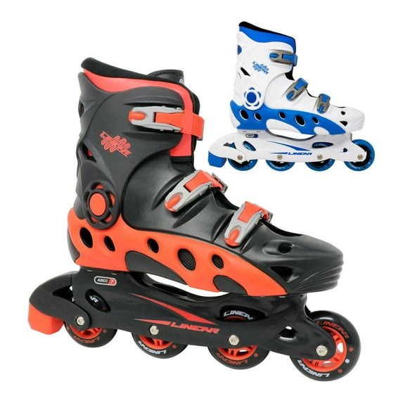 Linear Durango Black & Red Inline Skates in-line Roller Skate Blades | Pain-Free True-Fit | Non-Slip Wheels | for Men, Women, Boys, Girls