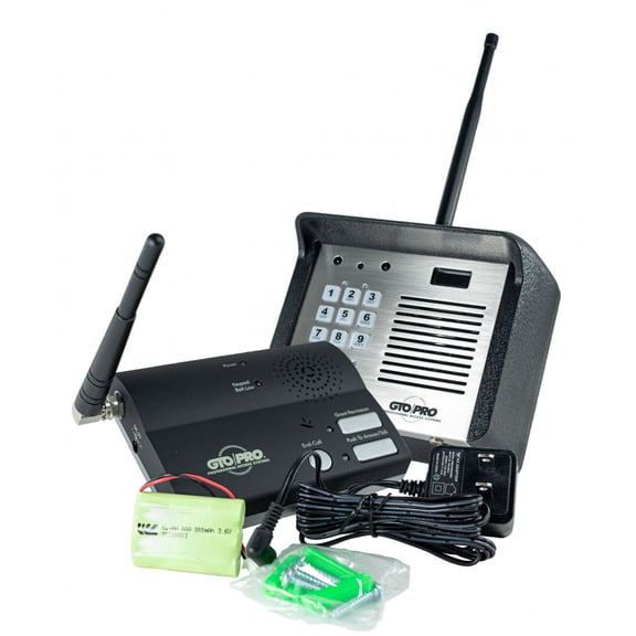 Linear F6100MBC Wireless Gate Intercom and Keypad System, 500 ft Range, 100 Entry Codes, Indoor Base Station