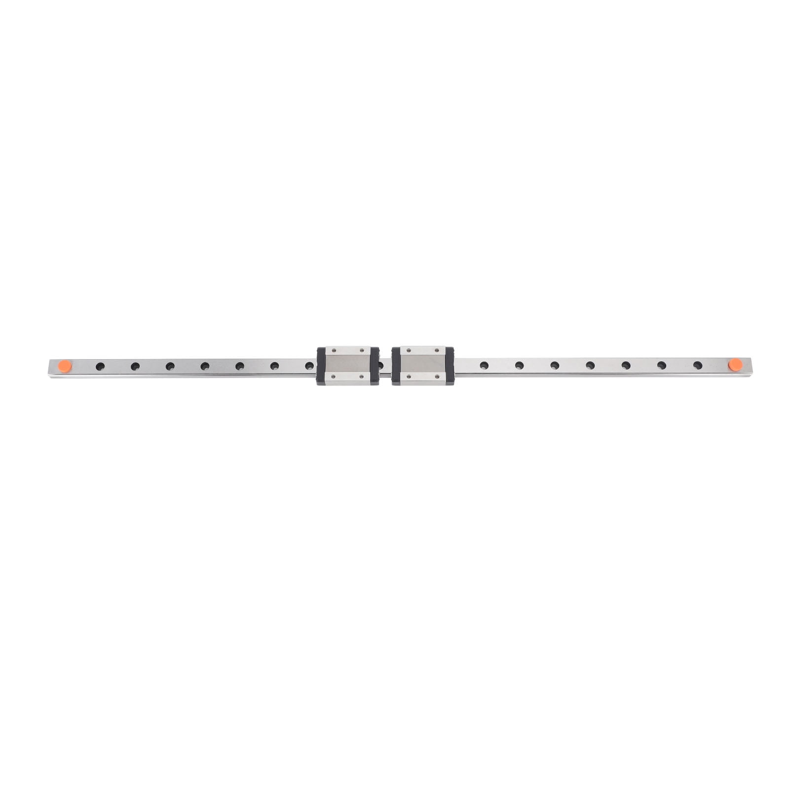 Linear Guide Rail 600mm Linear Slide Rail with 2 Black Slider Blocks ...