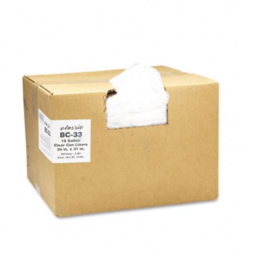 Classic Linear Clear Low-Density Can Liner, 16 gal, 500 ct