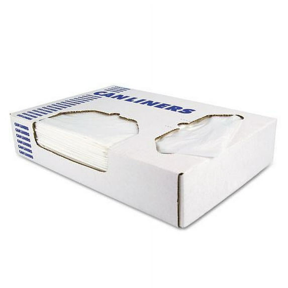 Linear Low-Density Can Liners 30 gal, 0.9 mil, 30" x 36", White, 200/Carton
