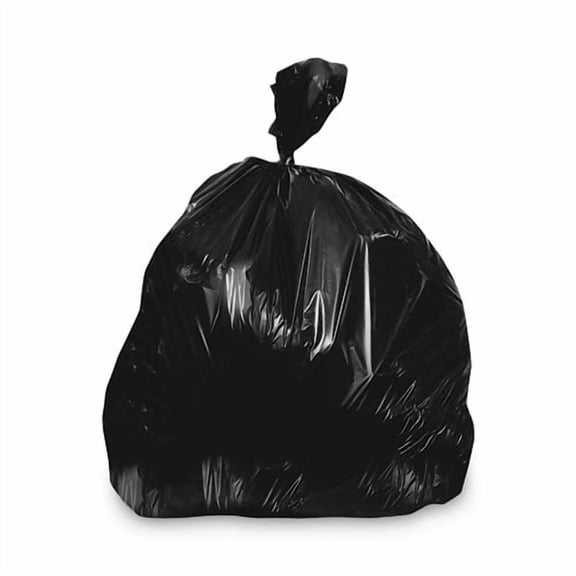 Linear Low-Density Can Liners, 96 gal, 2 mil, 57" x 75", Black, 50/Carton | Bundle of 2