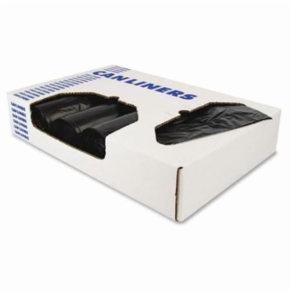 Linear Low Density Can Liners- Black - 28 x 45 in.