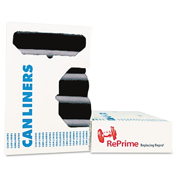 Linear Low Density Can Liners With Accufit Sizing, 32 Gal, 0.9 Mil, 33" X 44", Black, 100/carton | Bundle of 5 Cartons