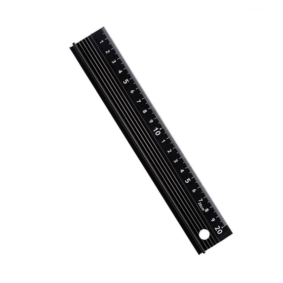Linear Measurement Ruler L Type Cutting Ruler Craft Safety Ruler for Cutting