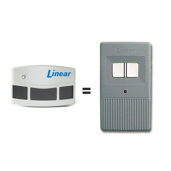 Linear Megacode MCT-2 2-Channel Visor Transmitter, Two Buttons By Brand MEGACODE