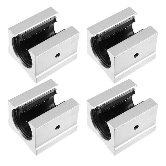 SOPOTUTU 4Set Linear Guide Slider Bearings Open Design Durable Linear Movement for Cutting Machines Mechanical Applications 21.61.5in