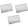 thumbnail image 1 of Set of 3 Curved Metal Business Card Case Holders Unisex (Silver Ridge), 1 of 3