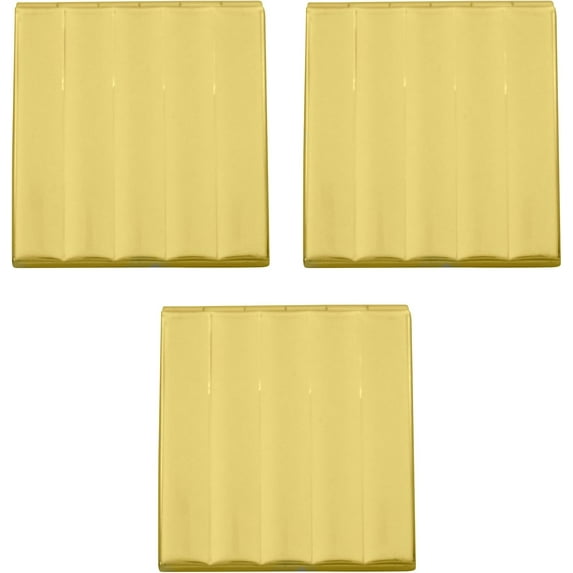 Set of 3 Square Photo Frame & Compact Mirrors (Gold)