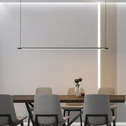 Linear Pendant Light Nordic Modern Ceiling Light Lamp Chandelier Light Fixture for Dining Table Kitchen Island Bedside , Horizontal 60cm