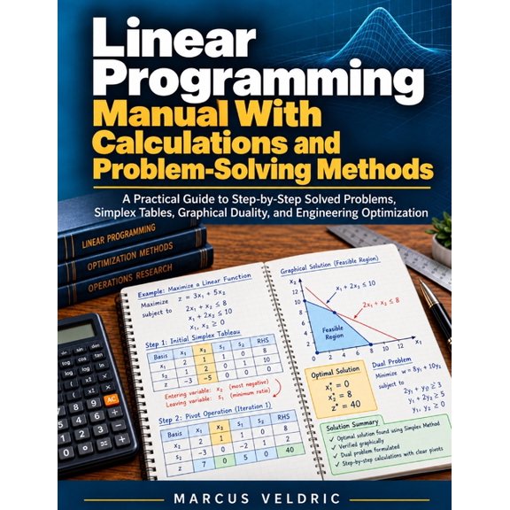 Linear Programming Manual With Calculations and Problem-Solving Methods: A Practical Guide to Step-by-Step Solved Proble, (Paperback)