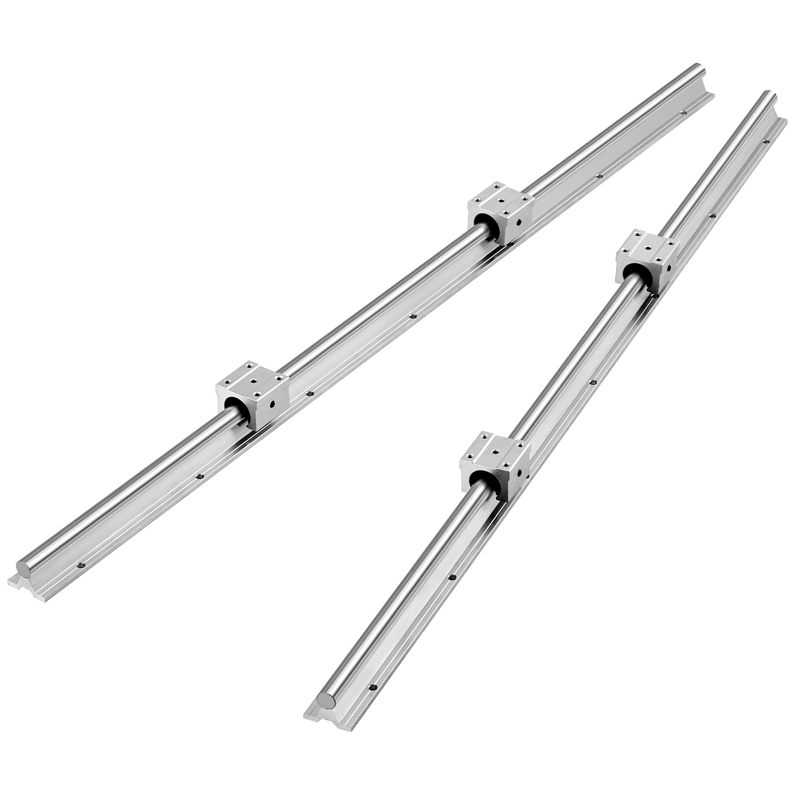 Linear Rail 2 Set Linear Rail Guide and 4SBR16UU Bearing Block Linear ...