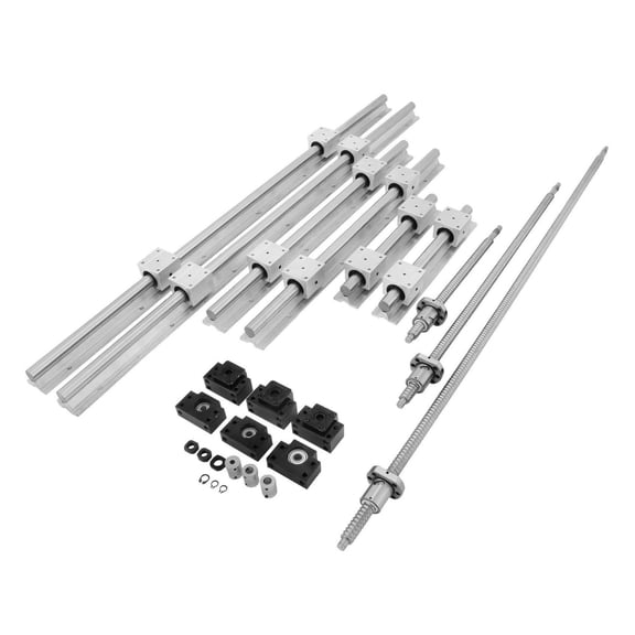 Linear Rail Kit - 3 Ballscrew RM1605 (350/650/1050mm) & SBR20 Linear Guides (300/600/1000mm) - CNC Router Table, DIY Projects