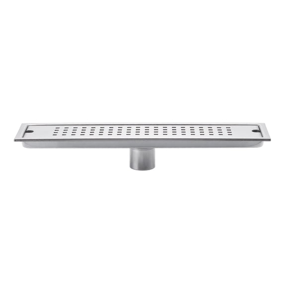 Linear Shower Drain, Thickened Stainless Steel 15.7 Inch Long Floor Drain, 1 Pack Hair Catcher Drain Cover for Bathroom Balcony Kitchen Floor Water Drainage