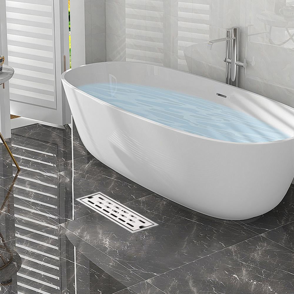 Linear Shower Drains 304 Stainless Steel Linear Bathroom Drain ...