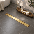 Linear Shower Floor Drain Brushed 12 Inch 304 Stainless Steel Bathroom ...