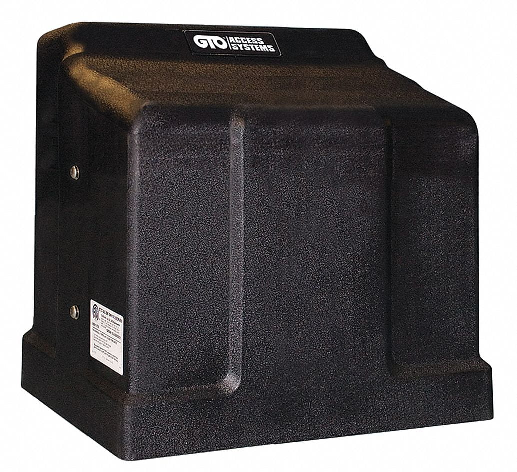 Heavy-Duty Black Solar Slide Gate Operator