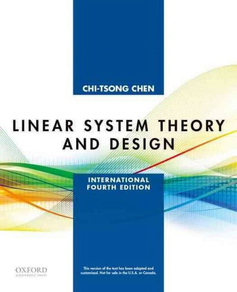 Linear System Theory And Design Walmart Linear system theory and design walmart