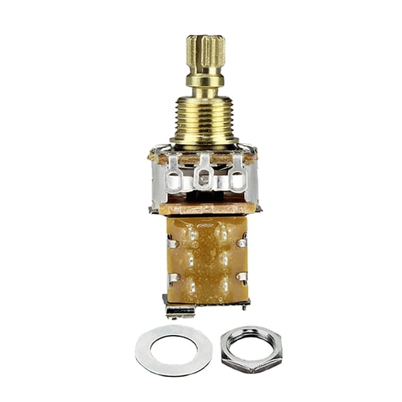 Linear Taper Pots Split Shaft Guitar Control Push Potentiometer Set A250K B250K A500K B500K Potentiometer