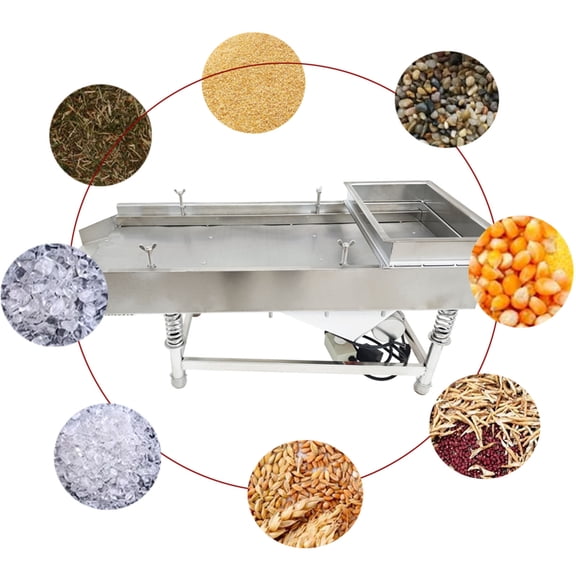 Linear Vibrating Screen Full Stainless Steel Electric Vibrating Screen 0.5mm Screen Round Hole