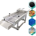 thumbnail image 1 of Linear Vibrating Screen with 4mm Mesh Screen Round Hole Single Sieve Electric Material Screen 220V, 1 of 10