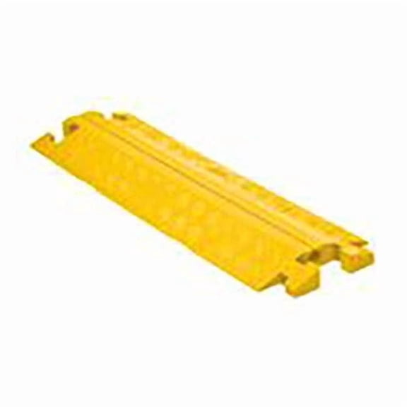 Cable Protector, 1-5/8 in H, 38-1/4 in L, 11-1/2 in W, 1 Channel, Polyurethane, Yellow