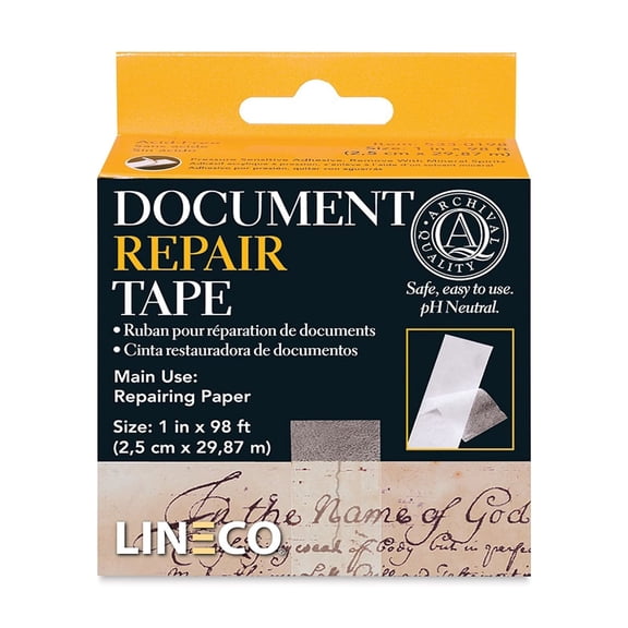 Lineco Document Repair Tape - 1" x 98 ft